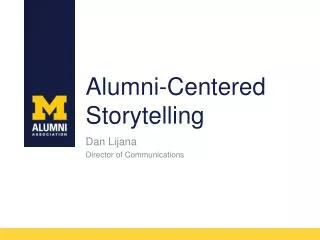 Alumni-Centered Storytelling