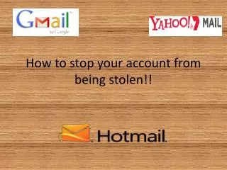 How to stop your account from being stolen!!