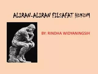 aliran aliran filsafat hukum