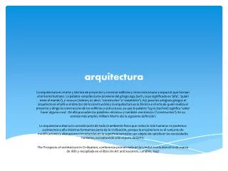 arquitectura