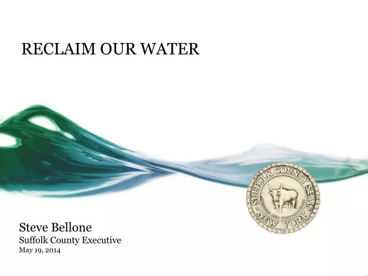 reclaim our water