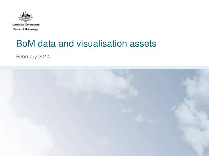 bom data and visualisation assets