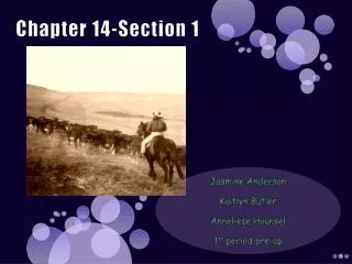 chapter 14 section 1