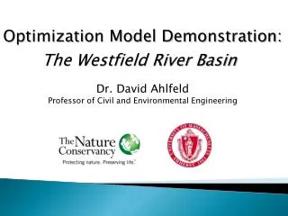 Dr. David Ahlfeld Professor of Civil and Environmental Engineering