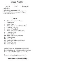 Speed Nights