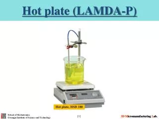Hot plate (LAMDA-P)