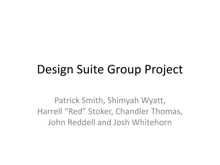 design suite group project