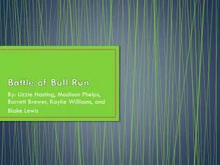 Battle of Bull Run