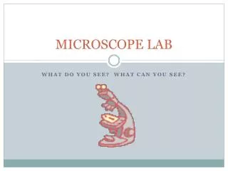 MICROSCOPE LAB