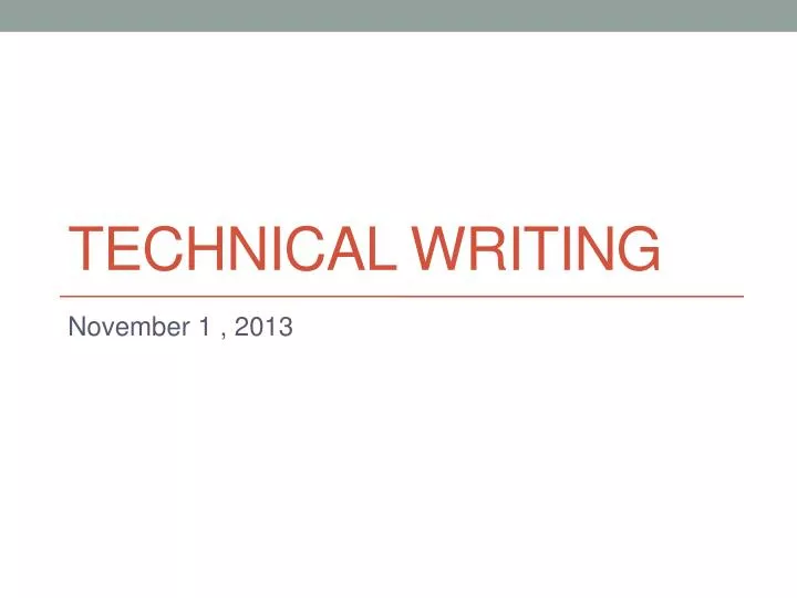 technical writing