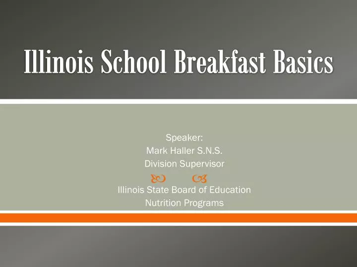 illinois school breakfast basics