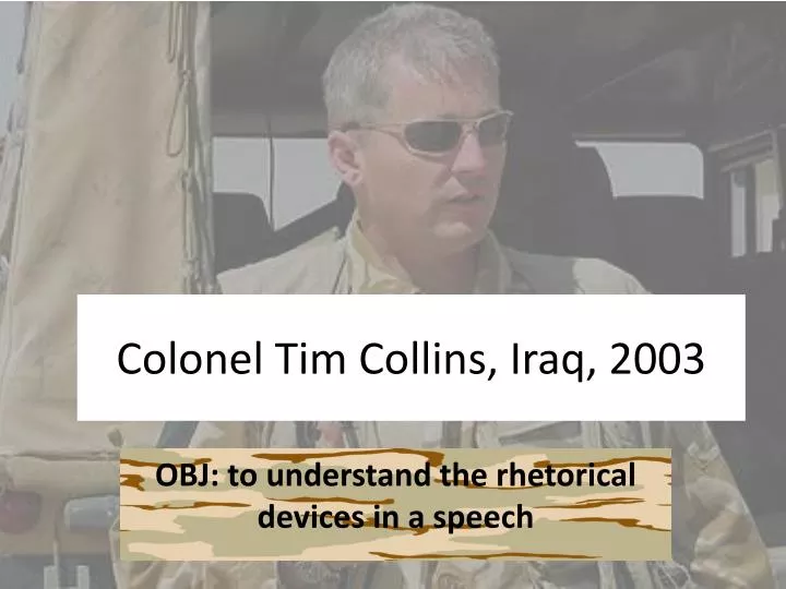 colonel tim collins iraq 2003