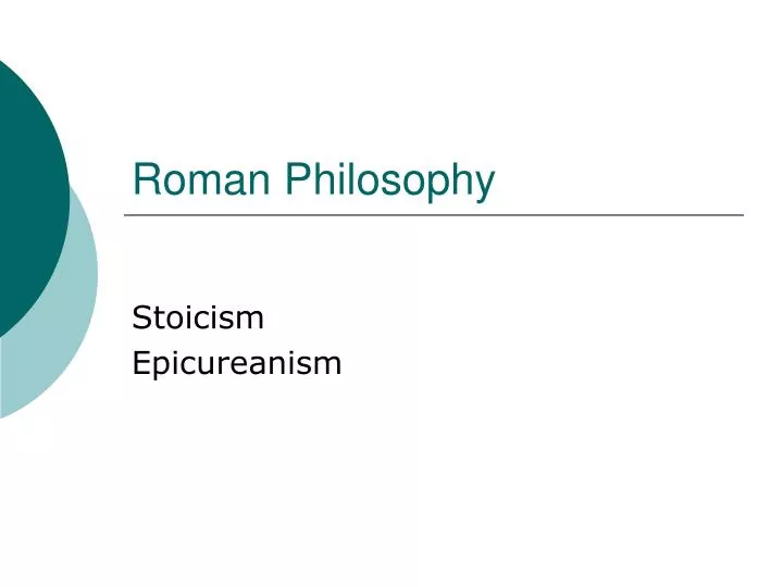 roman philosophy