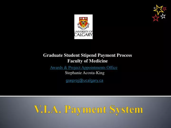 graduate student stipend payment process faculty of medicine