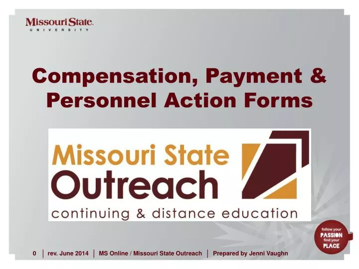 compensation payment personnel action forms