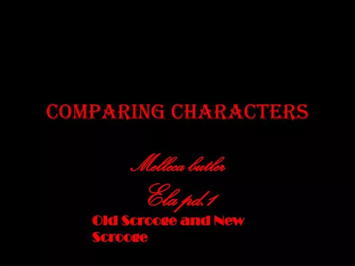 comparing characters