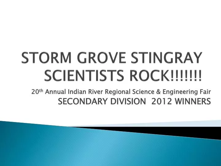 storm grove stingray scientists rock