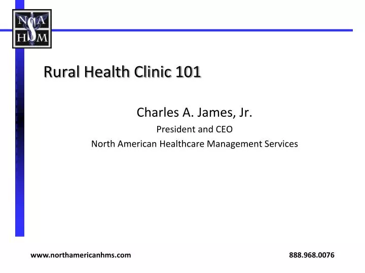 rural health clinic 101