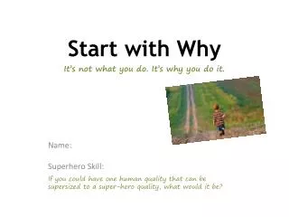 Start with Why