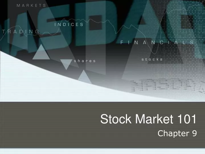 stock market 101