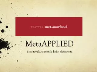 MetaAPPLIED