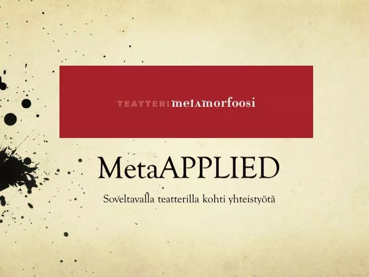 metaapplied