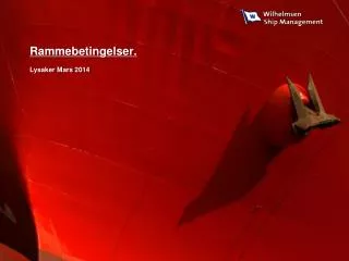 rammebetingelser