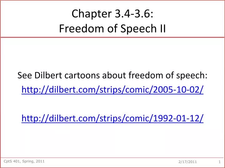 chapter 3 4 3 6 freedom of speech ii