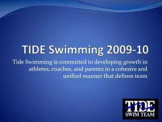 TIDE Swimming 2009-10