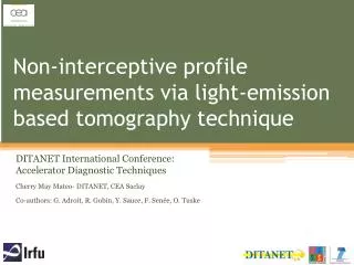 Non-interceptive profile measurements via light-emission based tomography technique