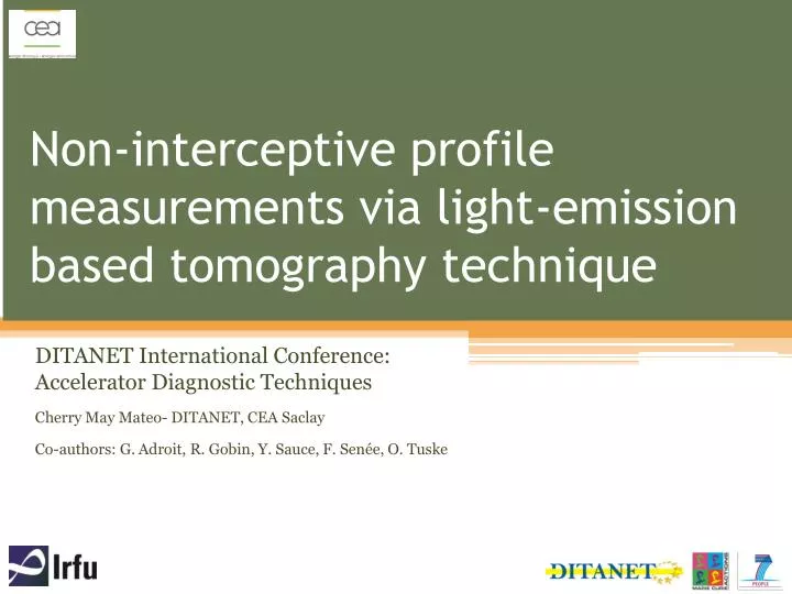 non interceptive profile measurements via light emission based tomography technique