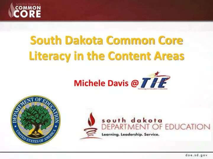 south dakota common core literacy in the content areas michele davis @