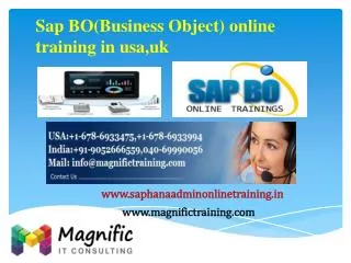 Sap BO(Business Object) online training in usa,uk