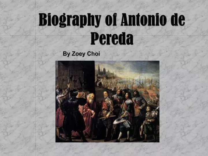 biography of antonio de pereda