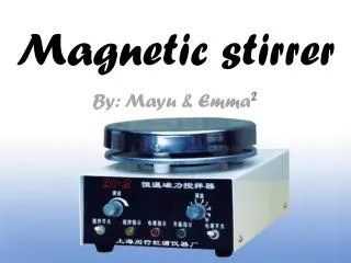Magnetic stirrer