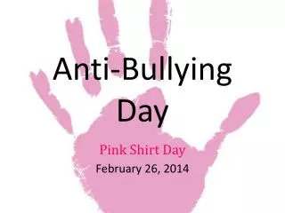 Anti-Bullying Day