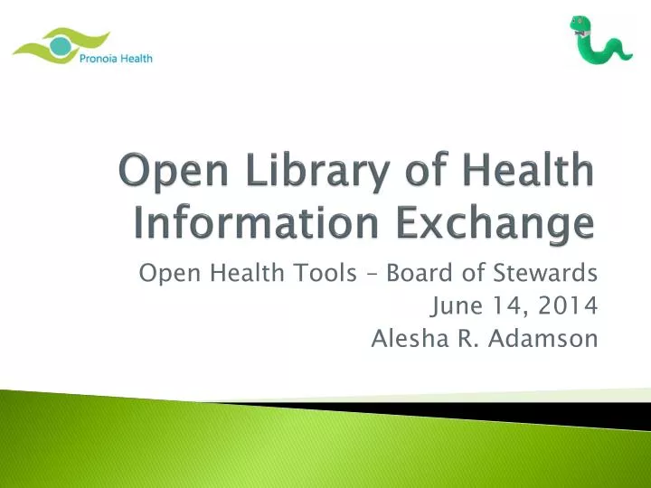 open library of health information exchange