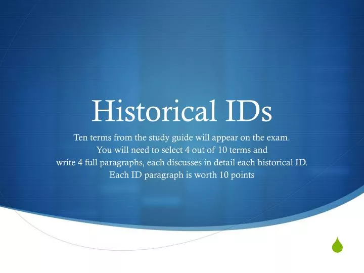 historical ids