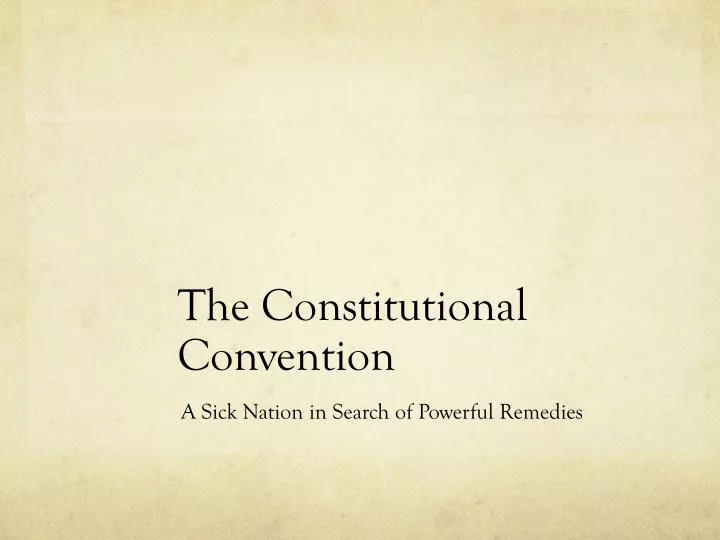 the constitutional convention