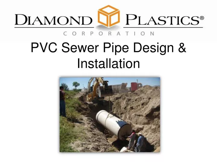 pvc sewer pipe design installation