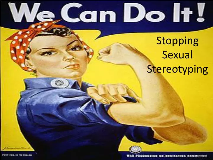 stopping sexual stereotyping