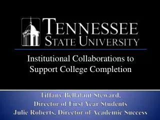 Institutional Collaborations to Support College Completion
