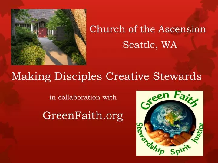 making disciples creative stewards in collaboration with greenfaith org