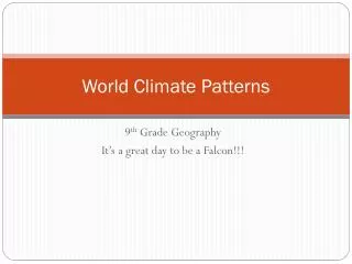 World Climate Patterns