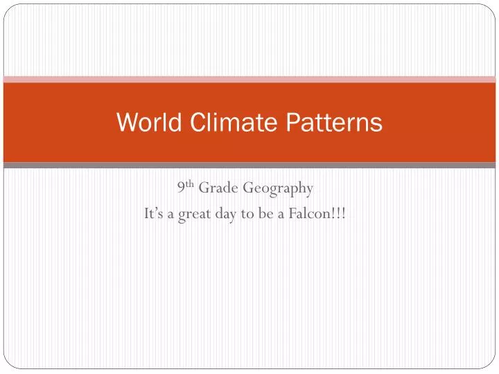 world climate patterns