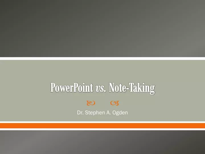 powerpoint vs note taking