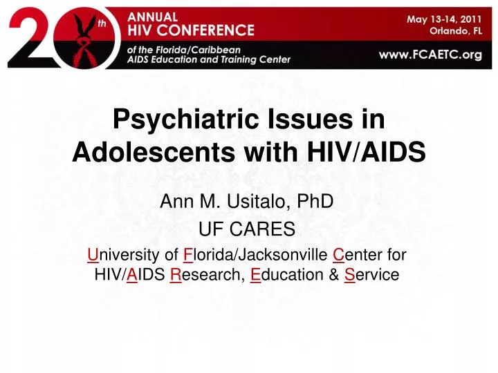 psychiatric issues in adolescents with hiv aids