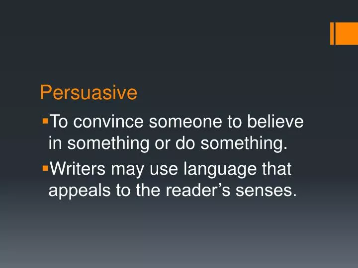persuasive