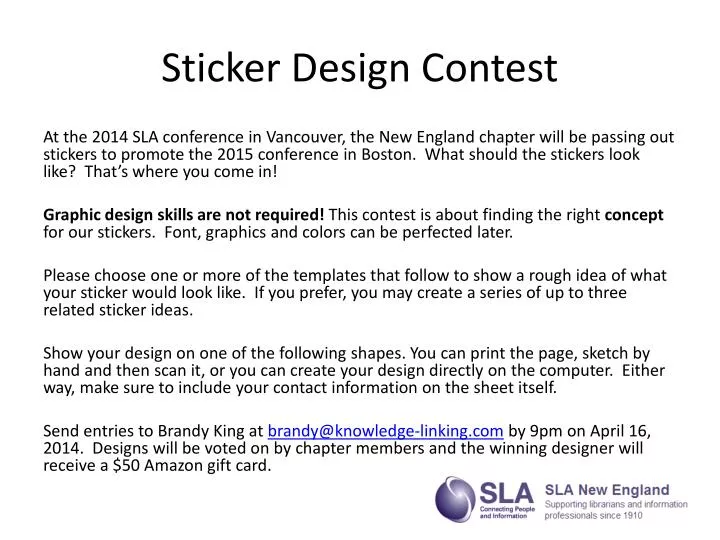 sticker design contest