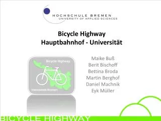 bicycle highway hauptbahnhof universit t